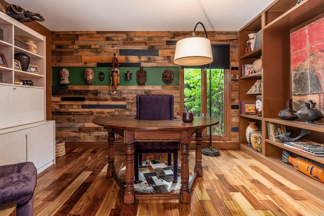 8547 Pitlochry Ct, Dublin, OH 43017 - office with wood finished floors and wooden walls