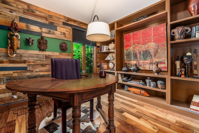 8547 Pitlochry Ct, Dublin, OH 43017 - office with wooden walls and wood finished floors