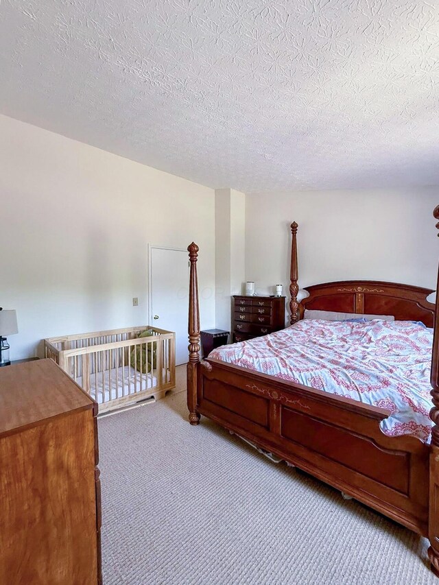 3243 Brookview Way Unit 68, Columbus, OH 43221 - carpeted bedroom with a textured ceiling