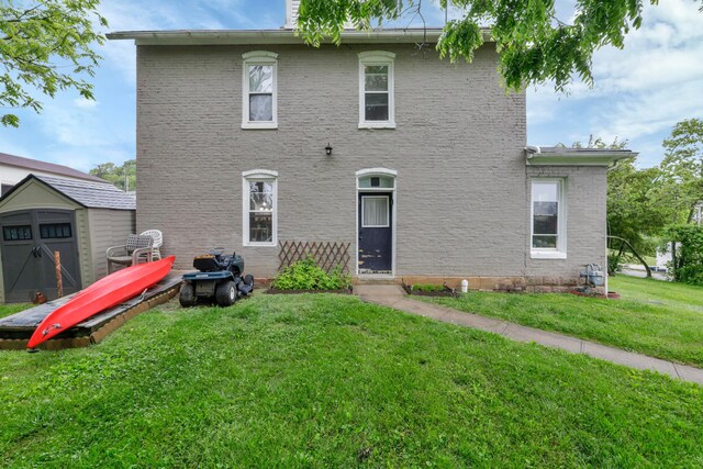 1904 Cedar Hill Rd, Lancaster, OH 43130 - back of house with a yard and a chimney