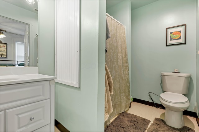 1904 Cedar Hill Rd, Lancaster, OH 43130 - full bath featuring vanity, toilet, and curtained shower