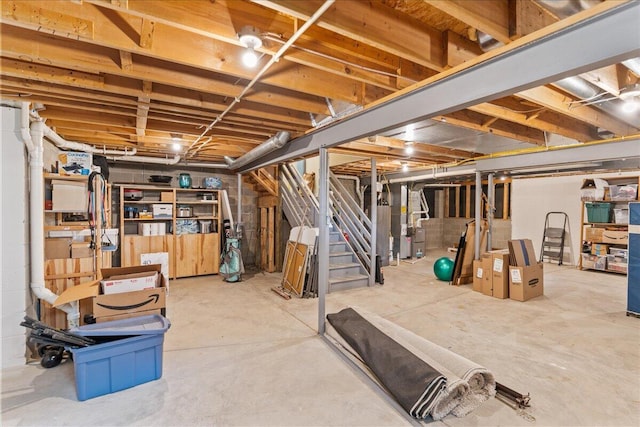 4560 Greyson Dr, Powell, OH 43065 - unfinished basement featuring stairs