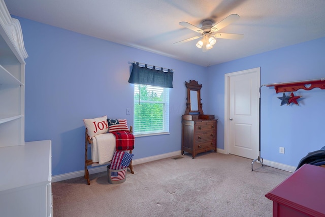 6612 Archie Ct, Canal Winchester, OH 43110 - carpeted bedroom featuring baseboards and a ceiling fan