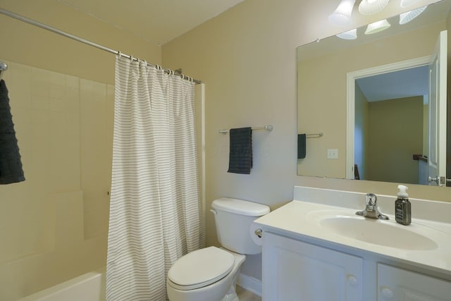 6612 Archie Ct, Canal Winchester, OH 43110 - bathroom with toilet, vanity, and shower / tub combo