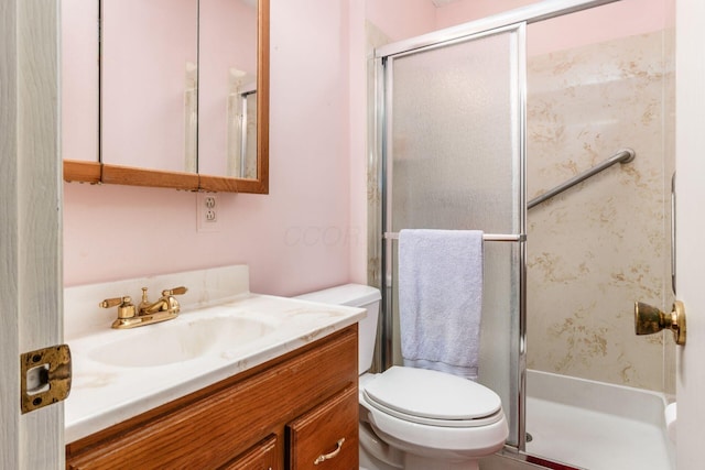 3521 En Joie Dr, Columbus, OH 43228 - full bath featuring toilet, vanity, and a shower stall