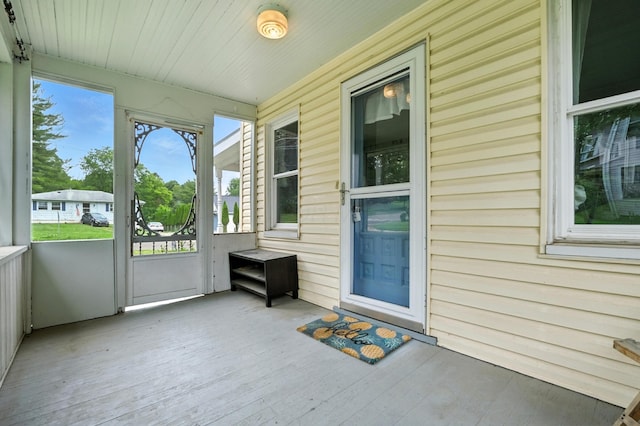 101 Meadow Ln, Gambier, OH 43022 - view of unfurnished sunroom