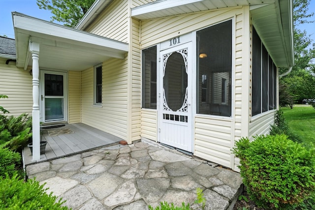 101 Meadow Ln, Gambier, OH 43022 - property entrance with a patio