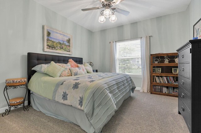 217 Warbler Ct, Pickerington, OH 43147 - bedroom featuring carpet flooring, a ceiling fan, and baseboards