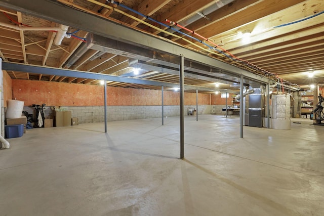 217 Warbler Ct, Pickerington, OH 43147 - unfinished basement featuring heating unit