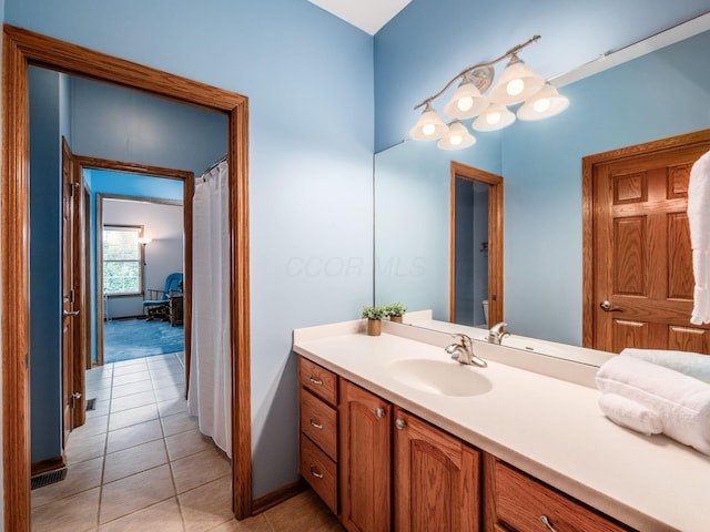 1397 Horseshoe Rd, Delaware, OH 43015 - full bathroom with vanity, tile patterned floors, and baseboards