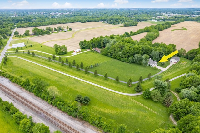 1397 Horseshoe Rd, Delaware, OH 43015 - aerial view of sparsely populated area with a tree filled landscape