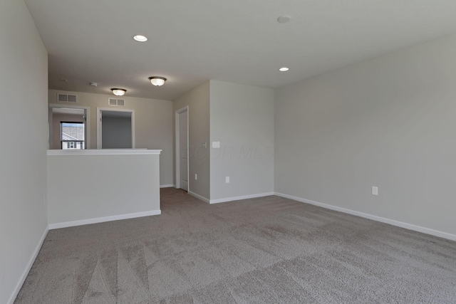 211 Whitetail Trl, Johnstown, OH 43031 - carpeted spare room featuring baseboards and recessed lighting