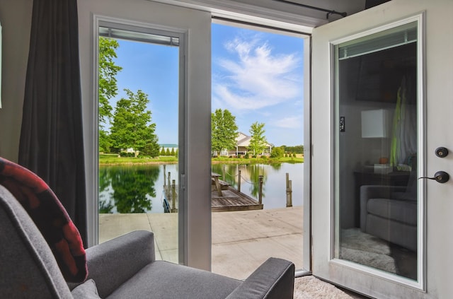 1282 Taylortown Rd, Mansfield, OH 44903 - doorway to outside with a water view