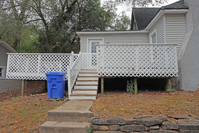 301 W Marion St, Mount Gilead, OH 43338 - deck featuring stairway