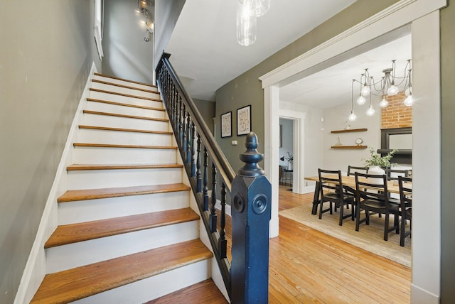420 Stanley Ave, Columbus, OH 43206 - stairway featuring wood finished floors