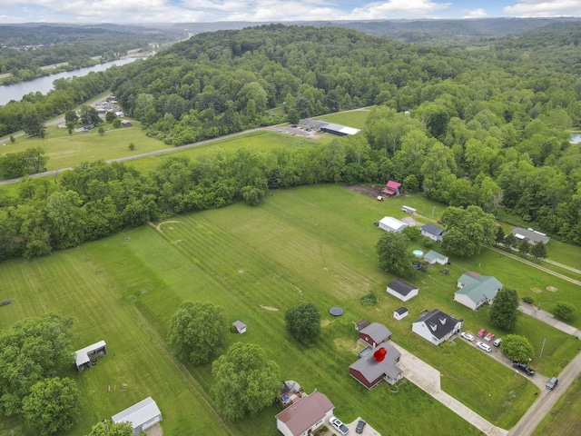 14609 Hock Hocking Rd, Logan, OH 43138 - aerial view of sparsely populated area with a heavily wooded area and a large body of water