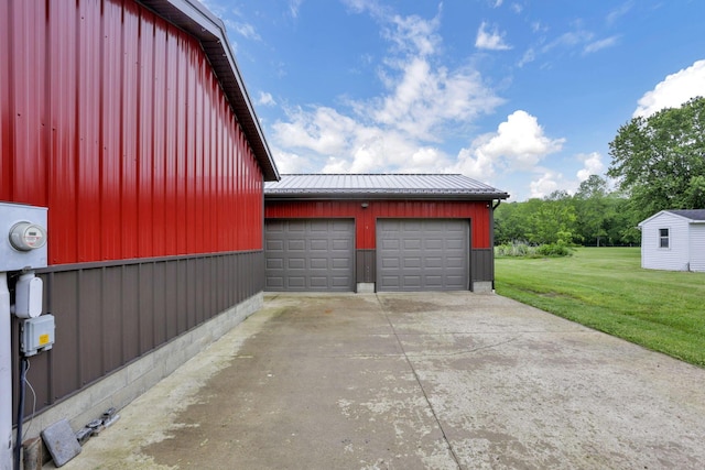 14609 Hock Hocking Rd, Logan, OH 43138 - garage with concrete driveway