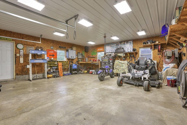 14609 Hock Hocking Rd, Logan, OH 43138 - garage with a workshop area