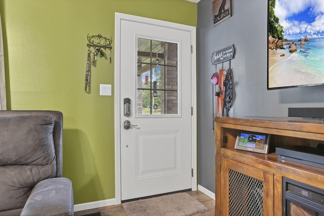 14609 Hock Hocking Rd, Logan, OH 43138 - foyer featuring wood finished floors and baseboards