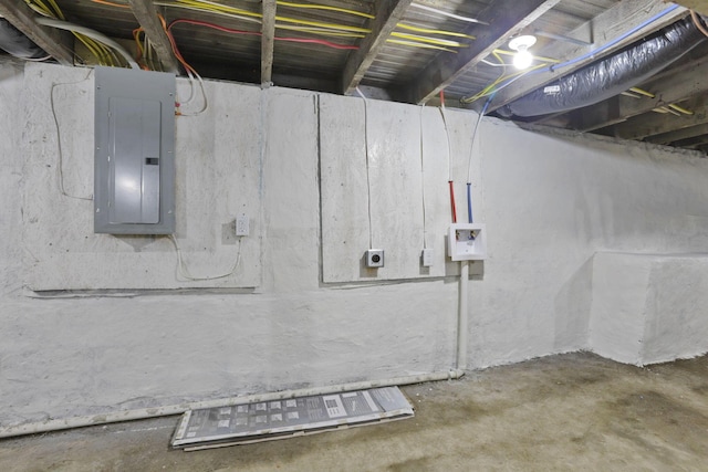 1676 Parsons Ave, Columbus, OH 43207 - unfinished basement with electric panel
