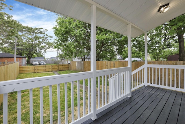1676 Parsons Ave, Columbus, OH 43207 - view of wooden terrace