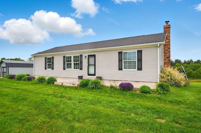 9842 State Route 757 NW, Somerset, OH 43783 - view of front of house featuring a chimney and a front yard