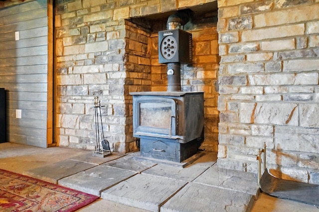 9842 State Route 757 NW, Somerset, OH 43783 - detailed view of a wood stove