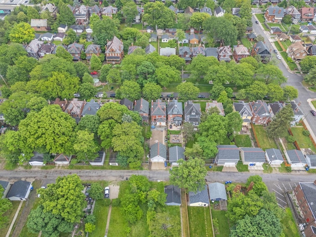 663 Wilson Ave, Columbus, OH 43205 - aerial overview of property's location with nearby suburban area