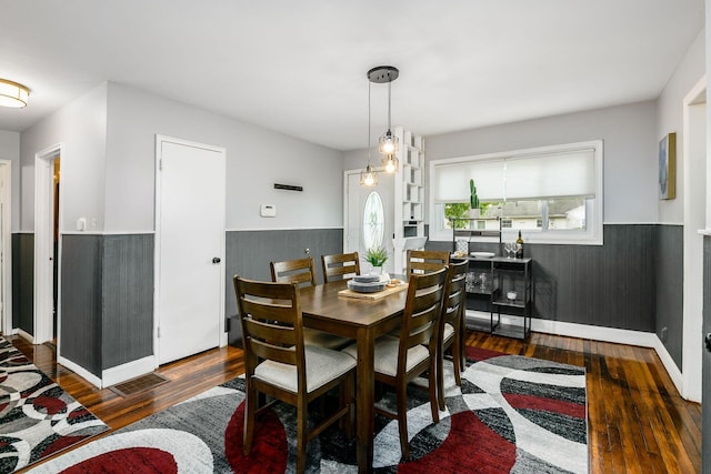 4351 Broadhurst Dr, Columbus, OH 43213 - dining space featuring wainscoting and wood finished floors