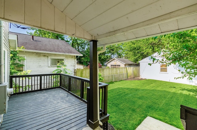 143 S Princeton Ave, Columbus, OH 43222 - view of yard with a wooden deck
