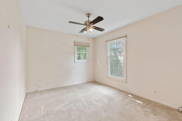 1631 Roxbury Rd Unit D2, Columbus, OH 43212 - carpeted spare room featuring a ceiling fan and baseboards