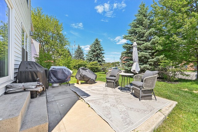 4006 Darby Park Rd, Hilliard, OH 43026 - view of patio featuring grilling area