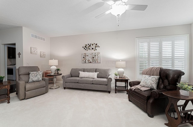 4502 Bens Ct Unit 31, Hilliard, OH 43026 - living room with carpet floors and a ceiling fan