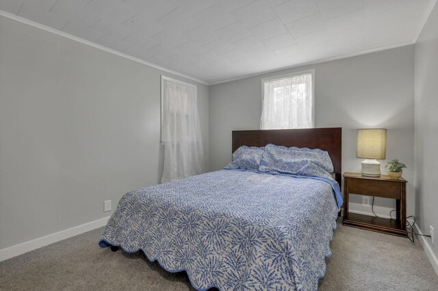 19616 N St, Laurelville, OH 43135 - carpeted bedroom with crown molding and baseboards