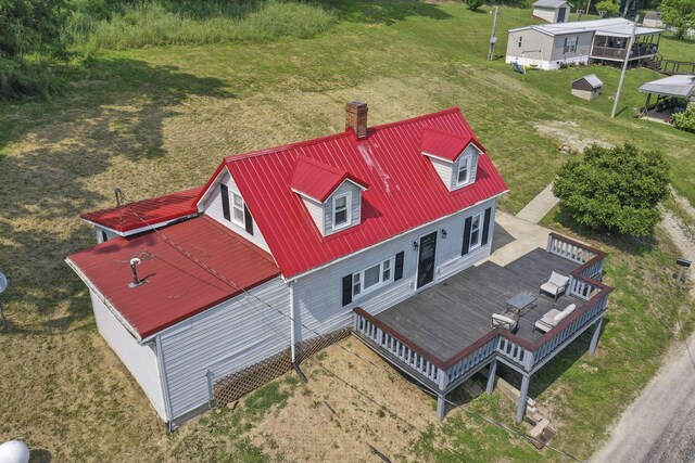 19616 N St, Laurelville, OH 43135 - aerial view of property and surrounding area