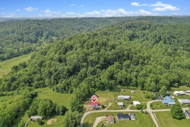 19616 N St, Laurelville, OH 43135 - aerial view of property's location featuring a forest