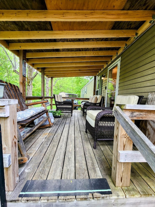 6960 Bluebell Rd, Cumberland, OH 43732 - view of deck