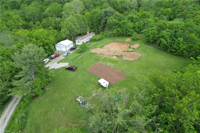 6960 Bluebell Rd, Cumberland, OH 43732 - aerial view of property's location featuring a forest