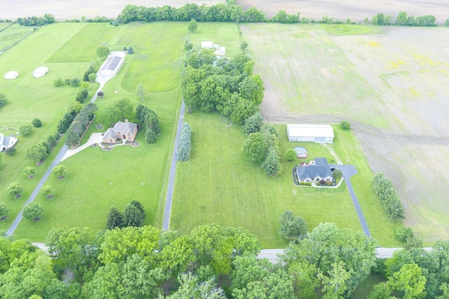 8430 Patterson Rd, Hilliard, OH 43026 - aerial view of sparsely populated area with rows of crops and a pastoral area