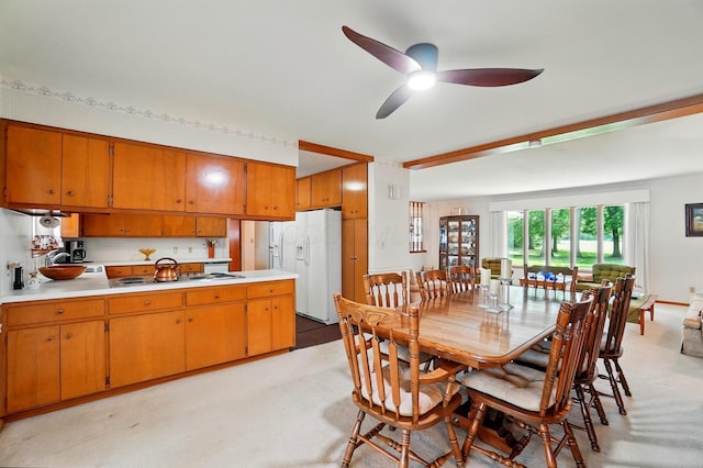 8430 Patterson Rd, Hilliard, OH 43026 - dining area with a ceiling fan