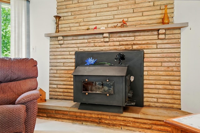 8430 Patterson Rd, Hilliard, OH 43026 - detailed view of a wood stove
