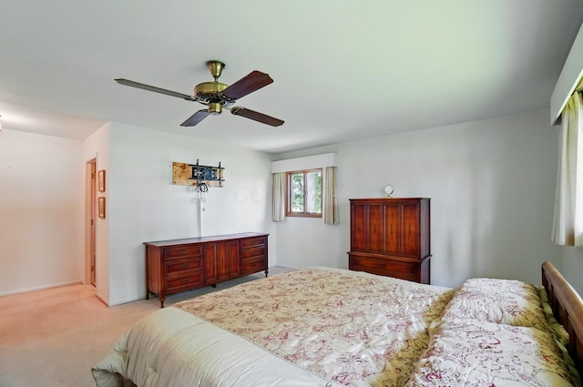 8430 Patterson Rd, Hilliard, OH 43026 - bedroom featuring carpet floors, ceiling fan, and baseboards