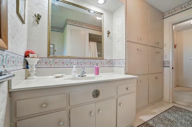 8430 Patterson Rd, Hilliard, OH 43026 - full bath with vanity and tile patterned floors