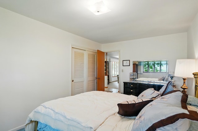 8430 Patterson Rd, Hilliard, OH 43026 - bedroom with multiple windows, a closet, and baseboards
