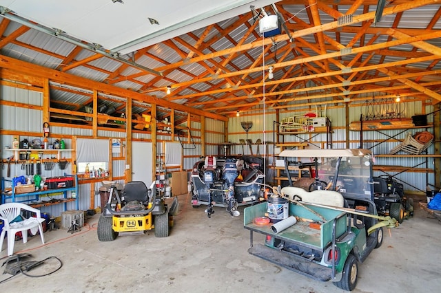 8430 Patterson Rd, Hilliard, OH 43026 - garage with metal wall
