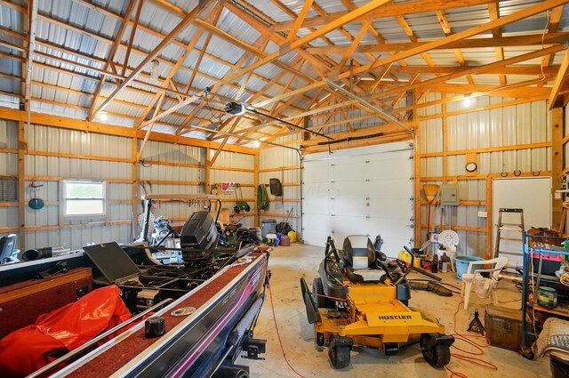 8430 Patterson Rd, Hilliard, OH 43026 - garage with metal wall