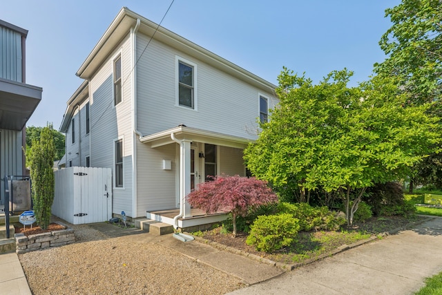 159 E 4th Ave, Columbus, OH 43201 - view of front of house with a gate and covered porch