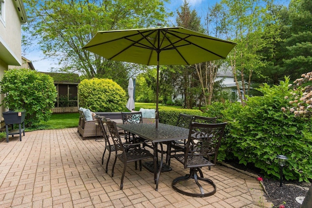 2545 Bryton Dr, Powell, OH 43065 - view of patio with outdoor dining space