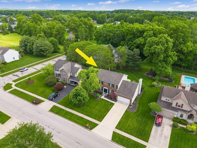 2545 Bryton Dr, Powell, OH 43065 - aerial view of residential area