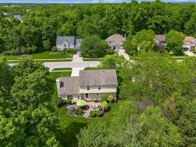 2545 Bryton Dr, Powell, OH 43065 - view of property location with a heavily wooded area